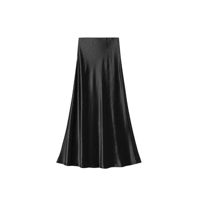 XIAOROU/小柔 LR01 醋酸鱼尾Quiet Luxury缎面半身裙