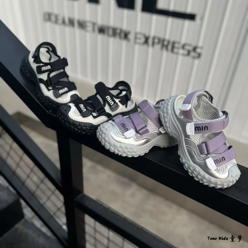 TomoKids【奥利果酱】新款儿童运动凉鞋儿童夏季鞋子百搭防滑魔术贴
