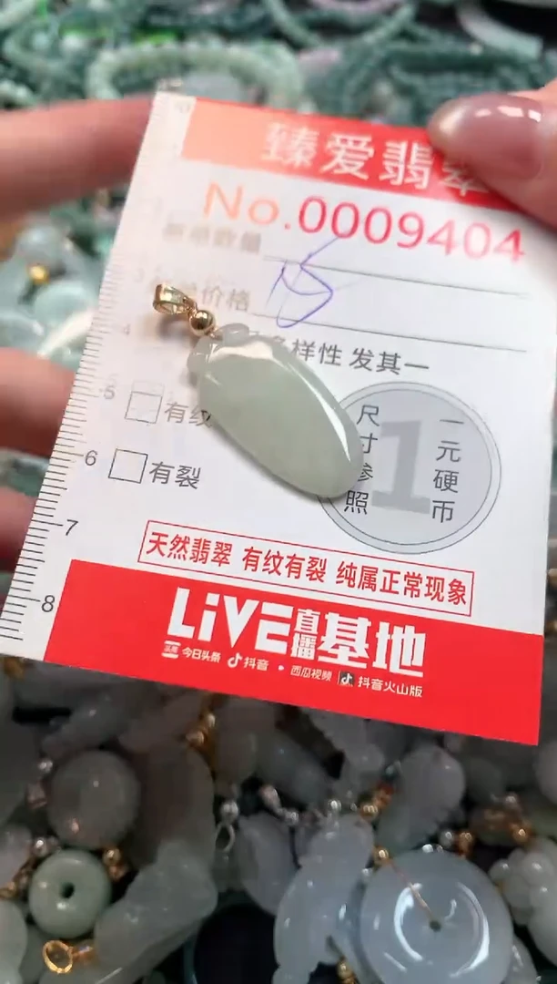 吊坠(不含链)未镶嵌翡翠9404
