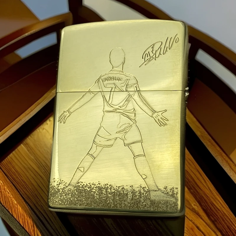 【ZIPPO】zippo打火机正品煤油打火机C总世界杯足球火机七夕节DJY1