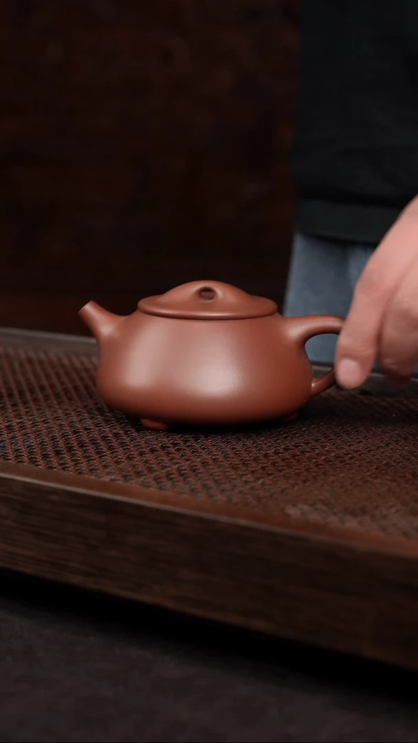 【闪购商品】紫砂茶壶底槽清满瓢【带矿标证书】