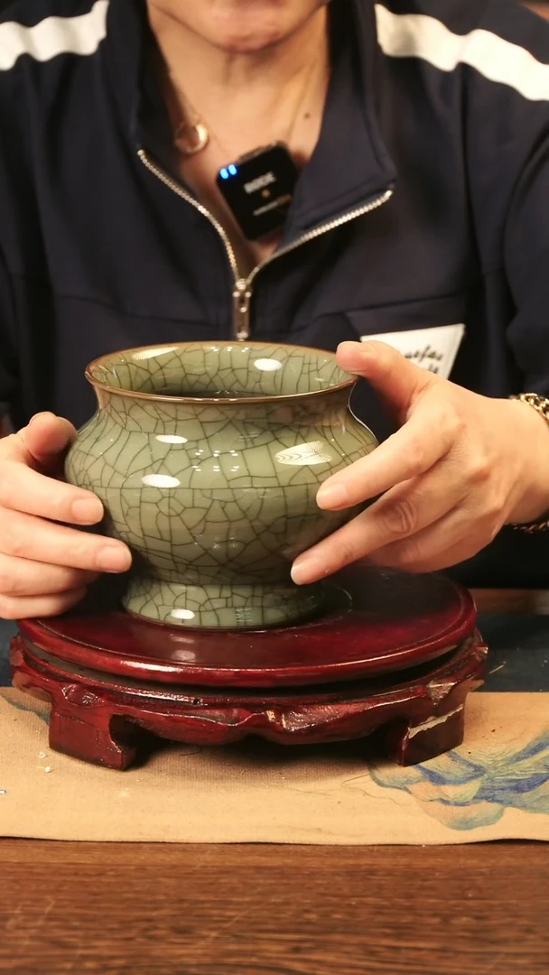 青瓷 纯手工 哥窑 水盂