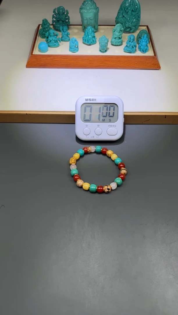 绿松石18K金镶嵌配饰配饰惜****～手串手串