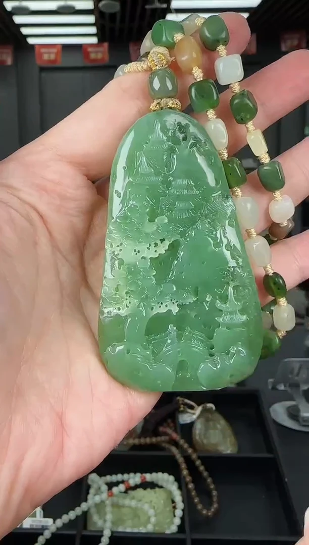 吊坠(不含链)未镶嵌和田玉JJD1227065多样性发一