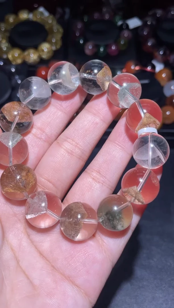 水晶珠宝半成品未镶嵌幽灵16mm-13