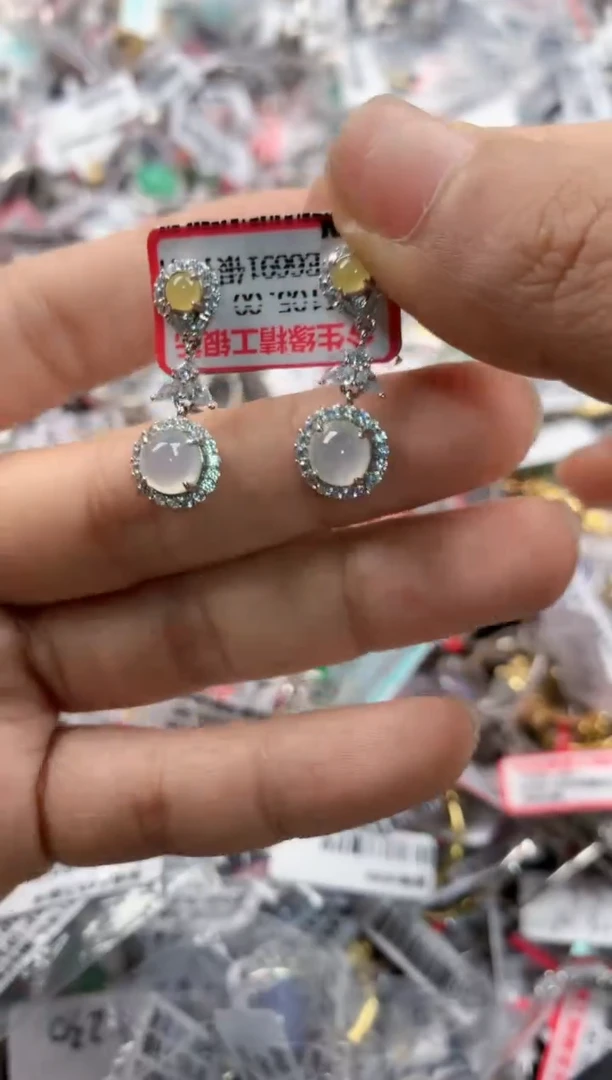 银S925镶嵌戒指翡翠222    5