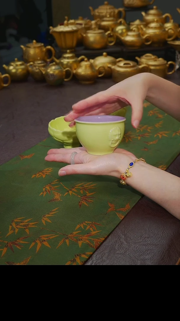茶杯紫砂【宜景窑欧碧系列】水缸杯