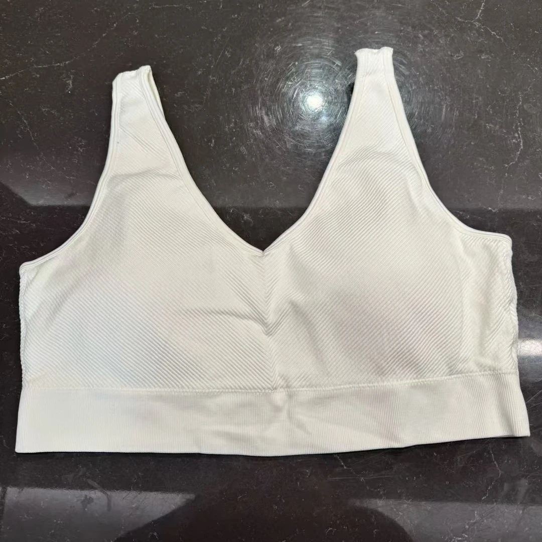 大码女士可拆卸V领运动文胸