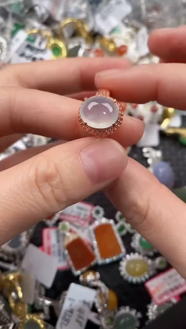 未镶嵌戒指翡翠444                5