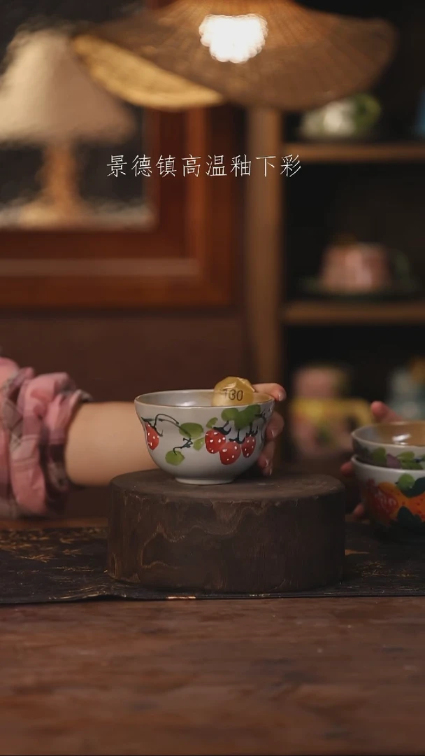 陶瓷景德镇高温釉下手绘陶瓷130
