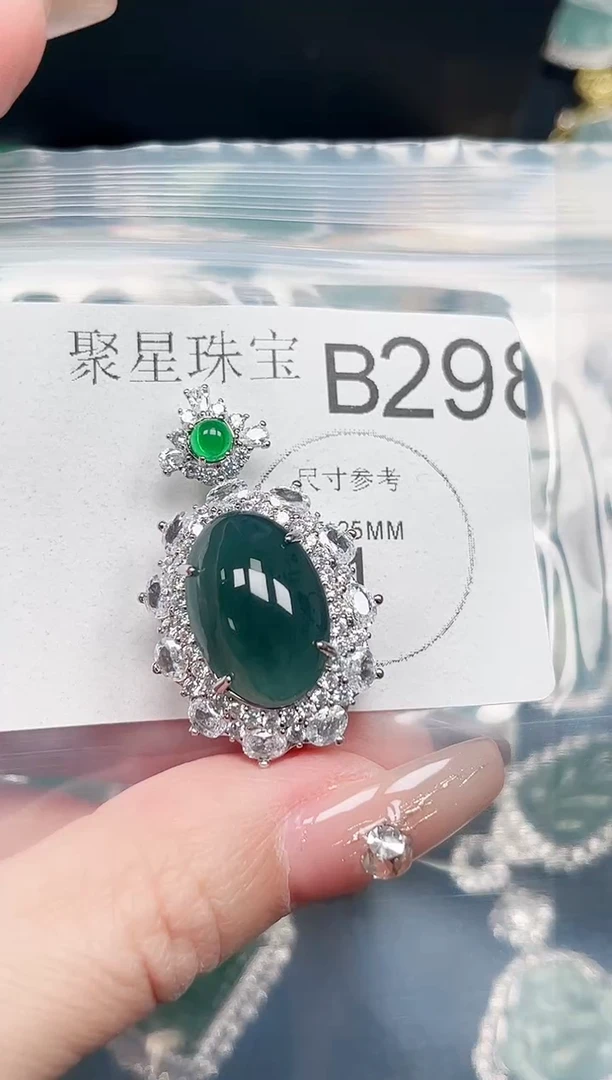 【闪购商品】翡翠颈饰未镶嵌赠皮绳298