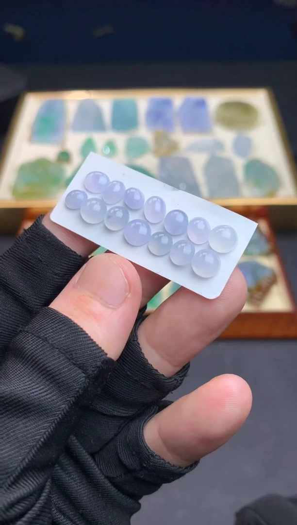 定制翡翠未镶嵌戒面多样性发货发一个