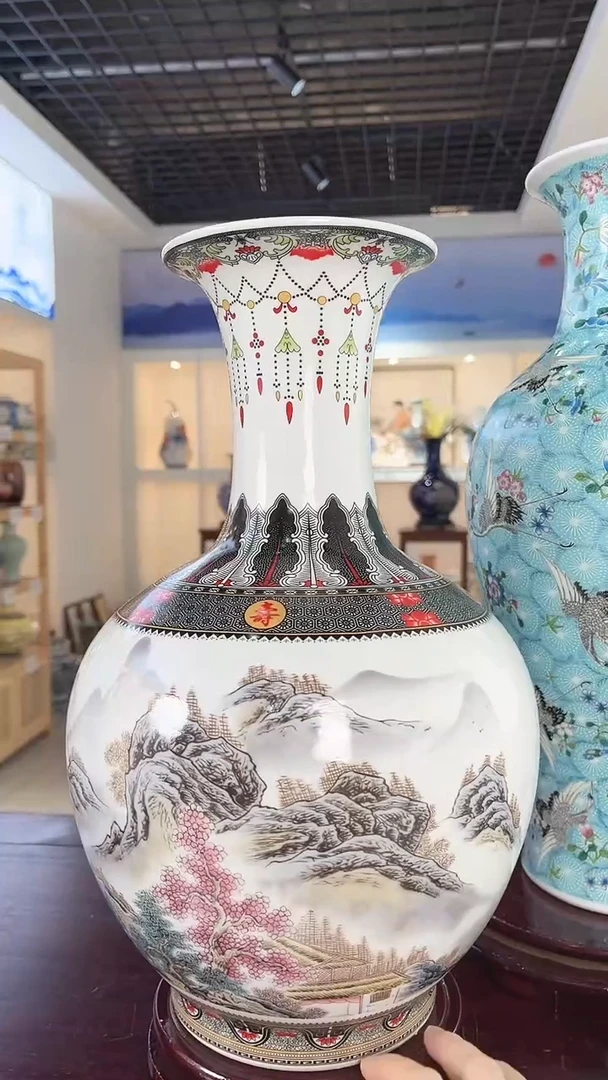 摆件景德镇陶瓷花瓶