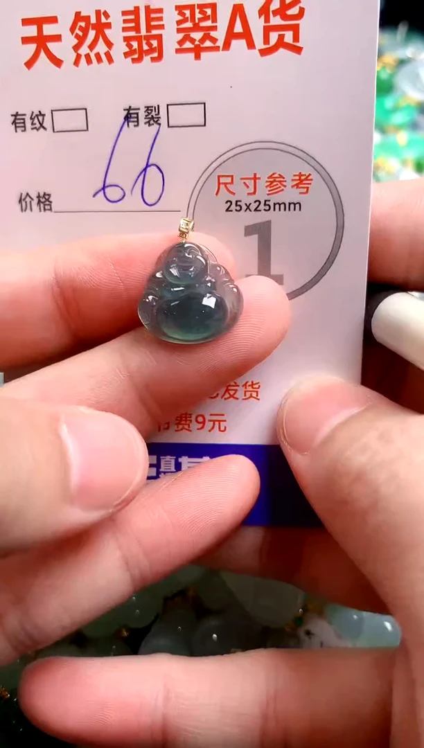 翡翠18K金镶嵌颈饰14006538