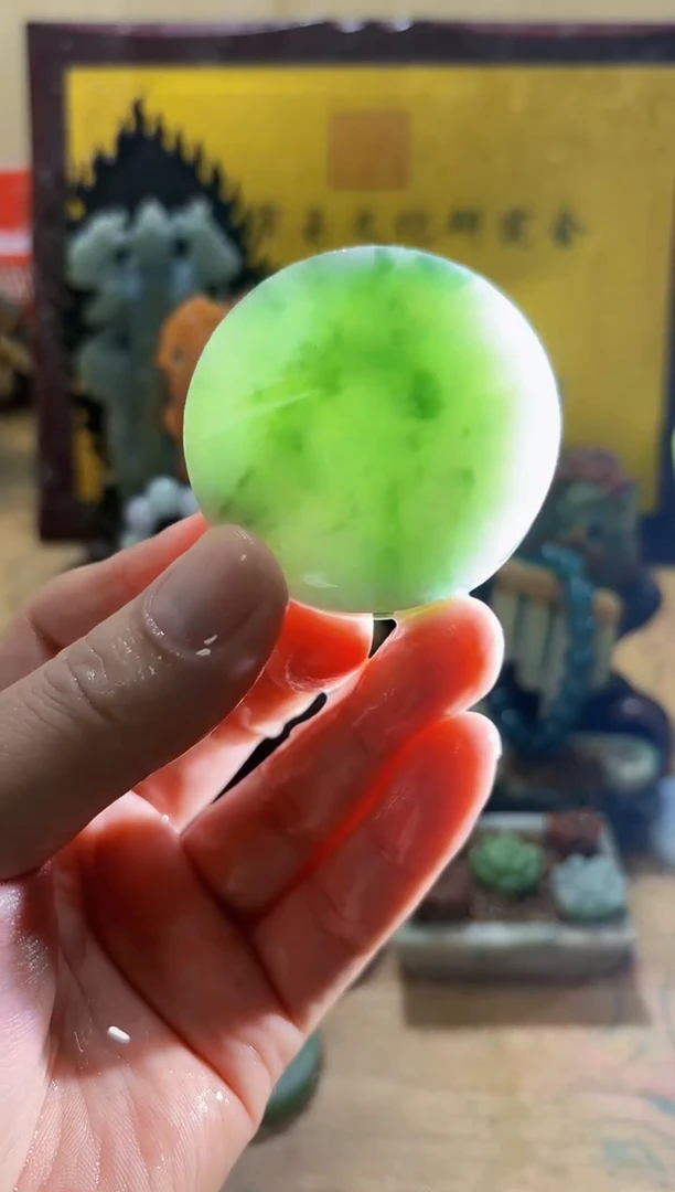 未镶嵌挂件翡翠A货常星8195