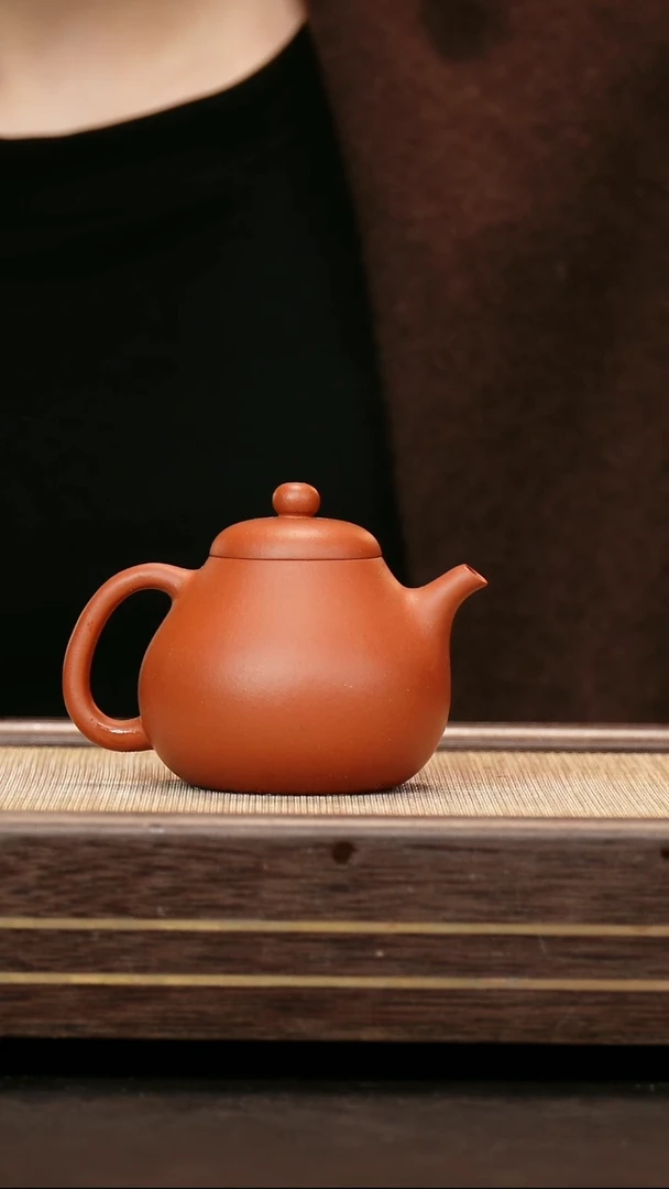茶壶紫砂红泥  文旦壶