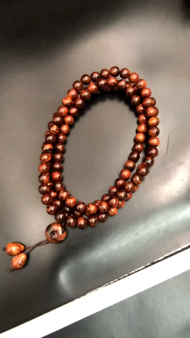 黄花梨/降香黄檀手串/手链海黄野油0.8多圈精串