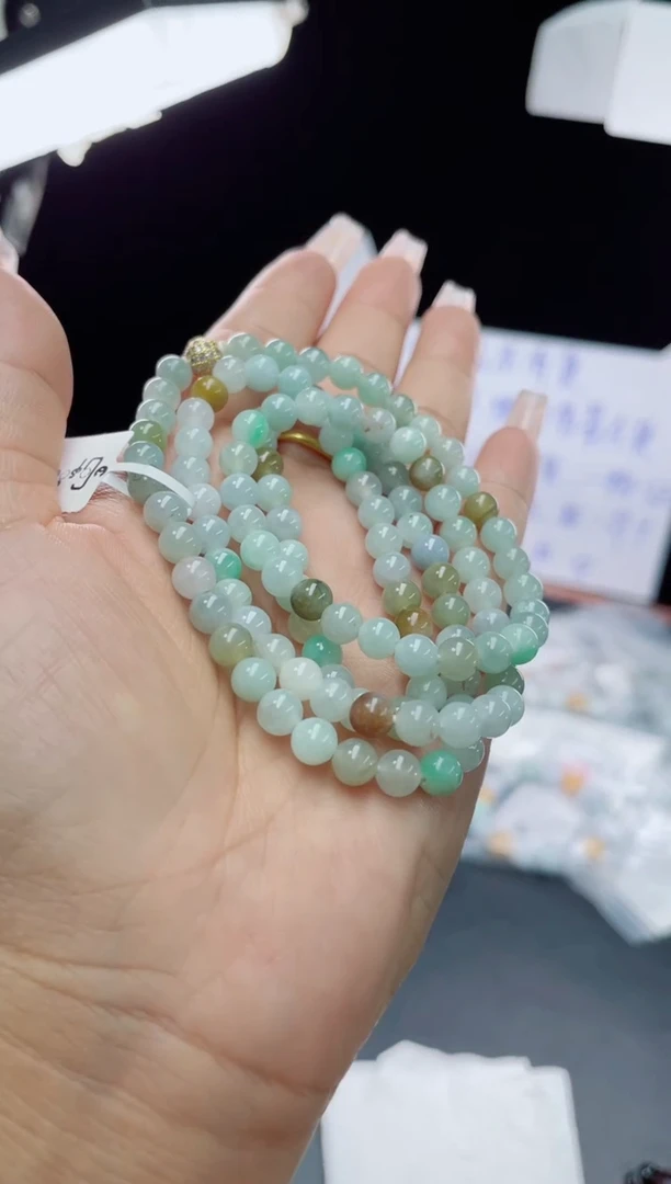 未镶嵌戒指翡翠珠串