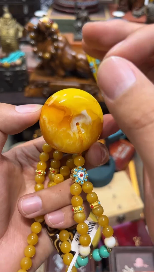 未镶嵌蜜蜡裸石S刘哥专属高端精品36
