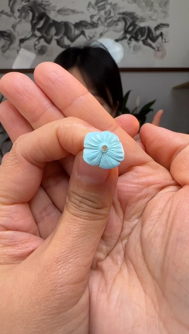 【闪购商品】绿松石卡子未镶嵌时尚百搭A1981