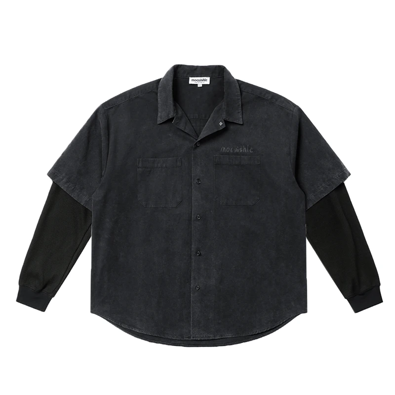 mocuishle（MCSL）「再见理想」假两件衬衫 ideal Shirts
