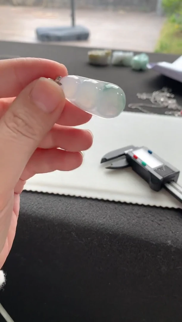 未镶嵌挂件翡翠豆子F1620-384