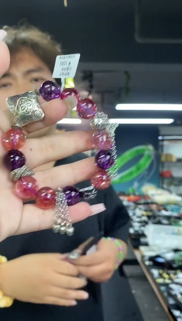 水晶手链未镶嵌多样性发其一颜色微差