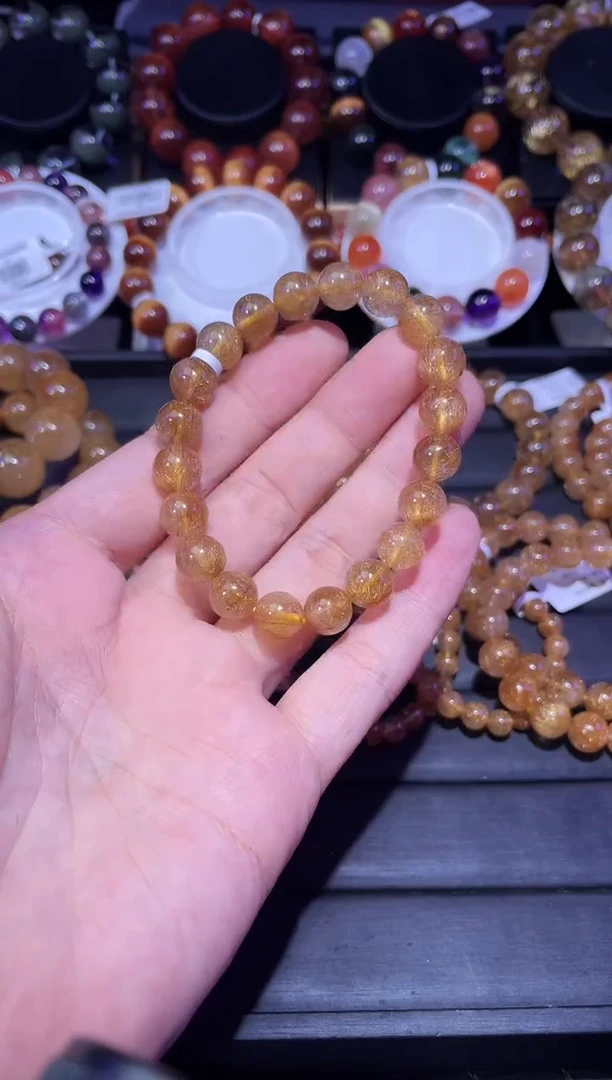 未镶嵌手链水晶发晶单圈手链A9