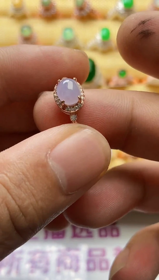 【闪购商品】翡翠戒指银S925镶嵌0000