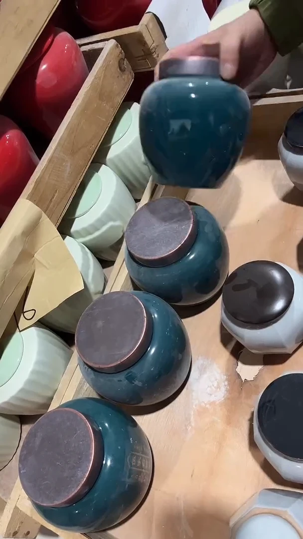 【闪购商品】摆件陶瓷茶叶罐罐密封罐