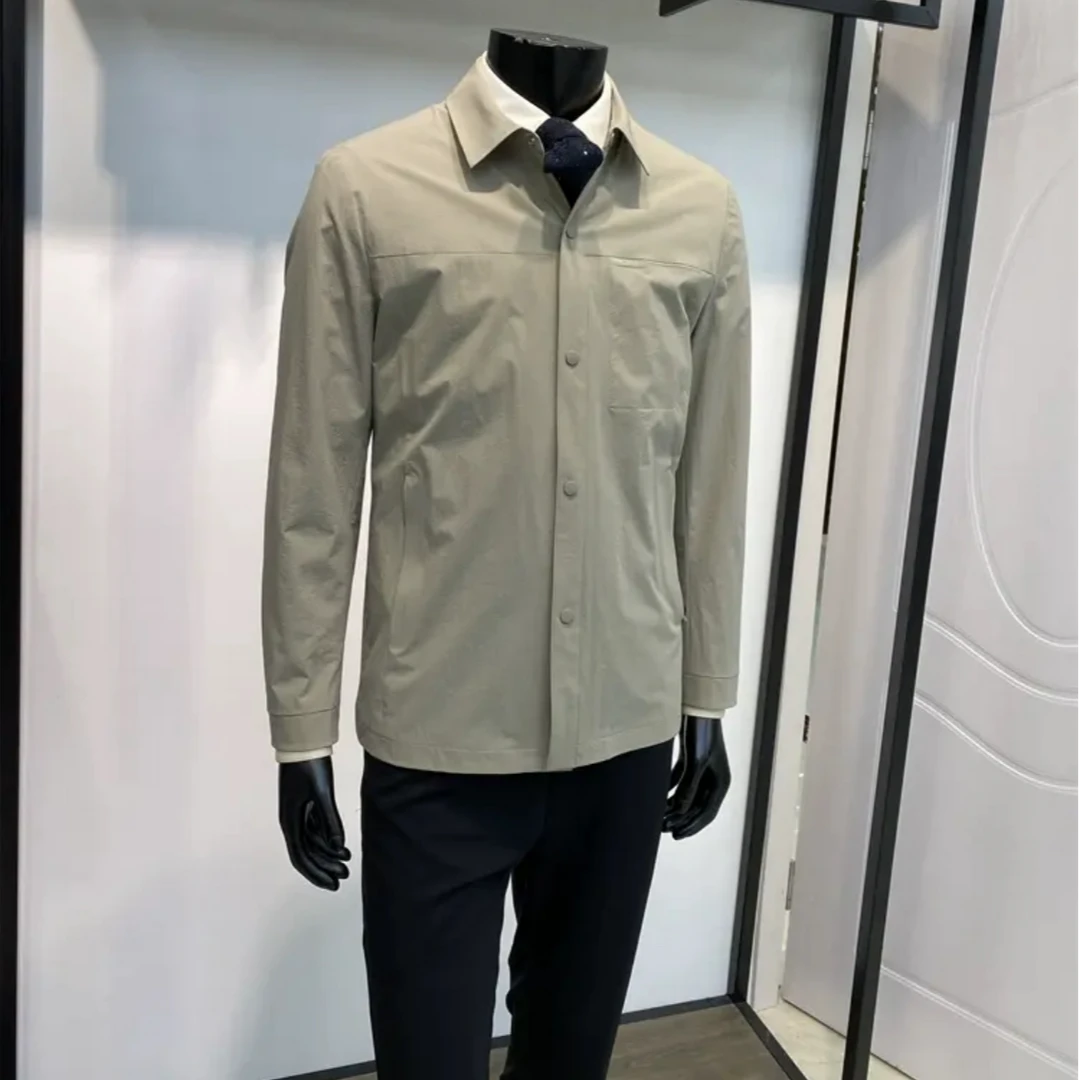 商场同款31588春季翻领休闲外套简约百搭半里衬通勤日常2025新品