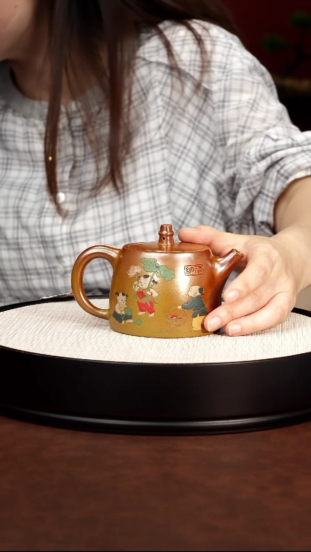 茶壶紫砂柴烧 汉铎 梅付春