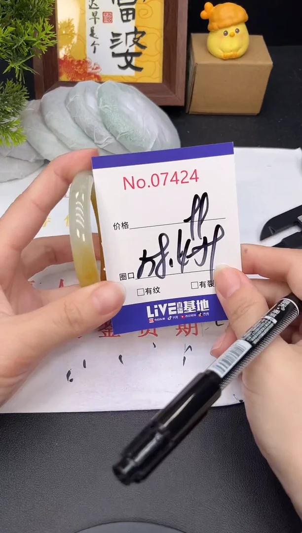 未镶嵌手镯翡翠7424