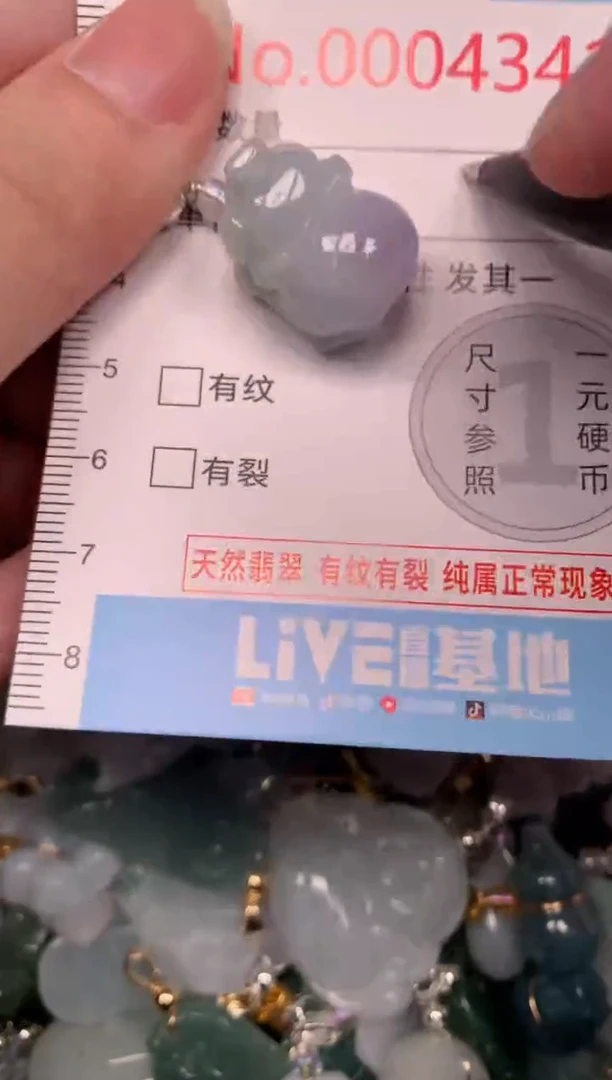 吊坠(不含链)未镶嵌翡翠4341