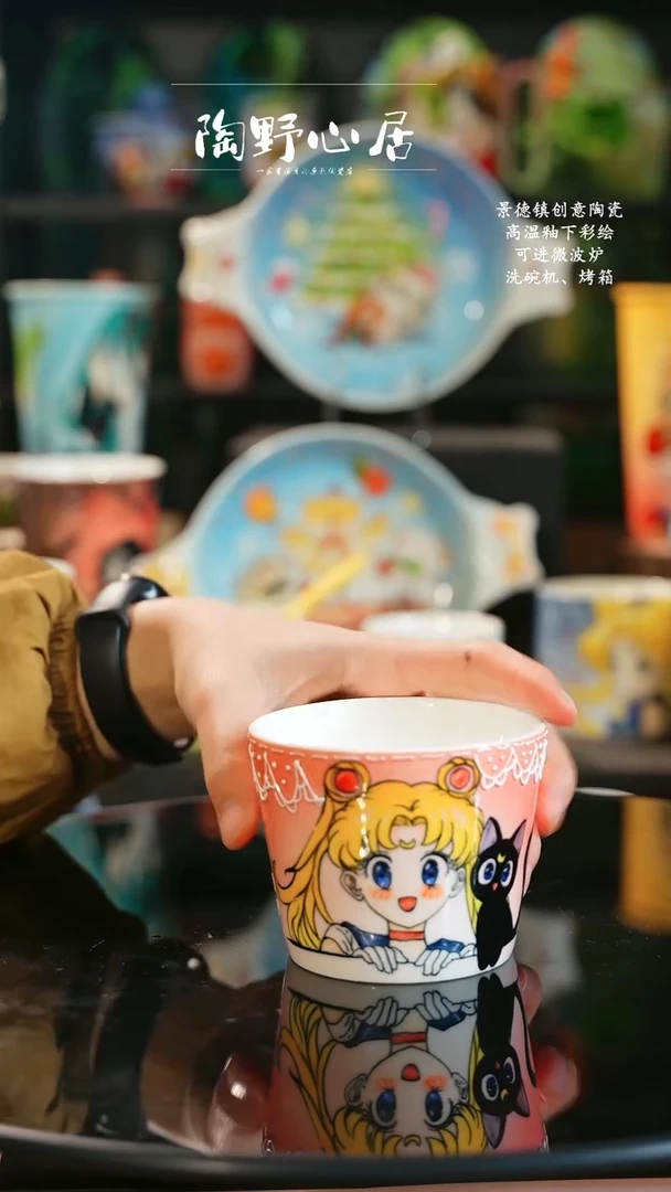 景德镇高温釉下彩纯手工手绘