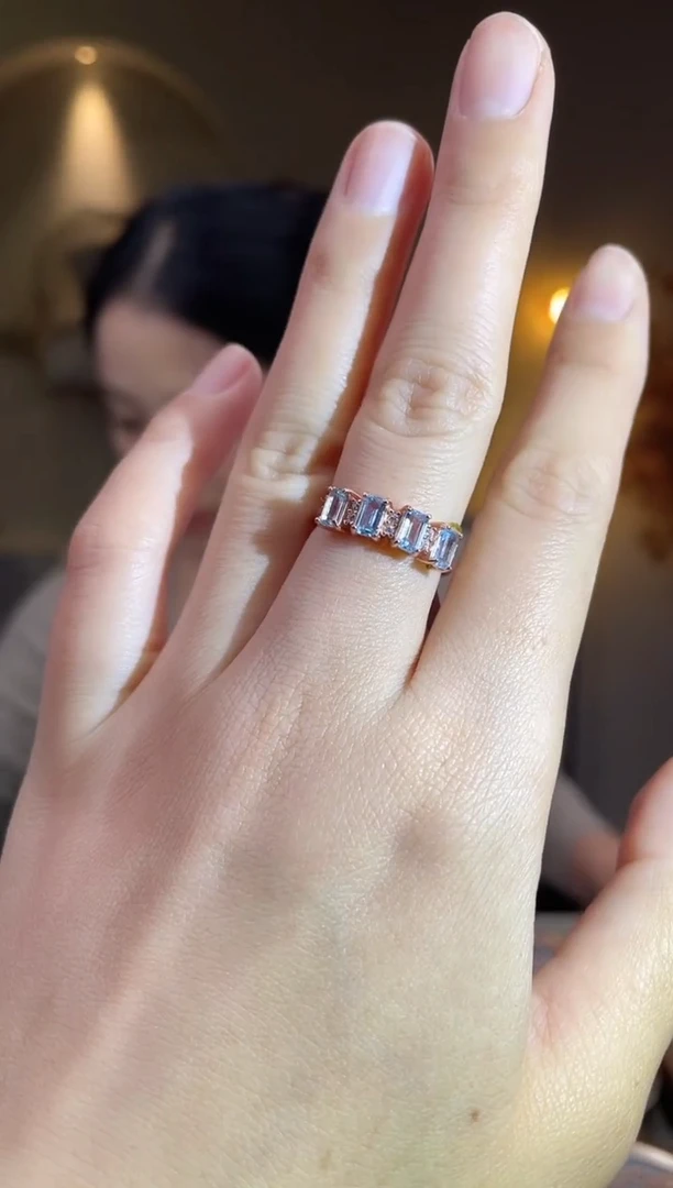 银S925镶嵌托帕石手饰手饰