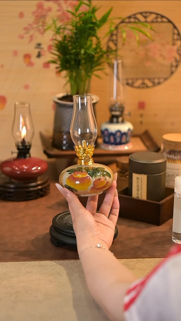 景德镇陶瓷油灯摆件