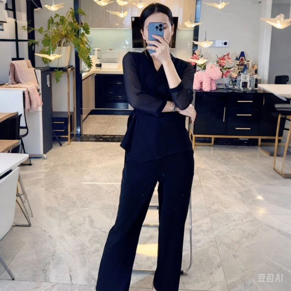 174【猪猪--孤品断码】气质网红时尚套装阔腿显瘦高腰女神范轻熟