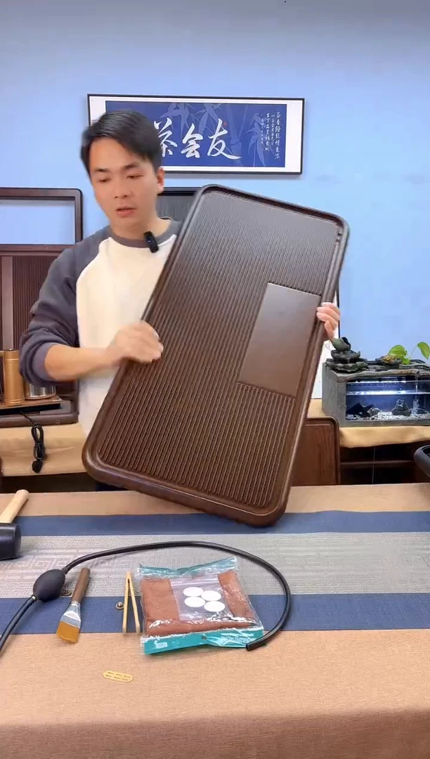 【闪购商品】凌龙黄色款式茶盘90*43*4