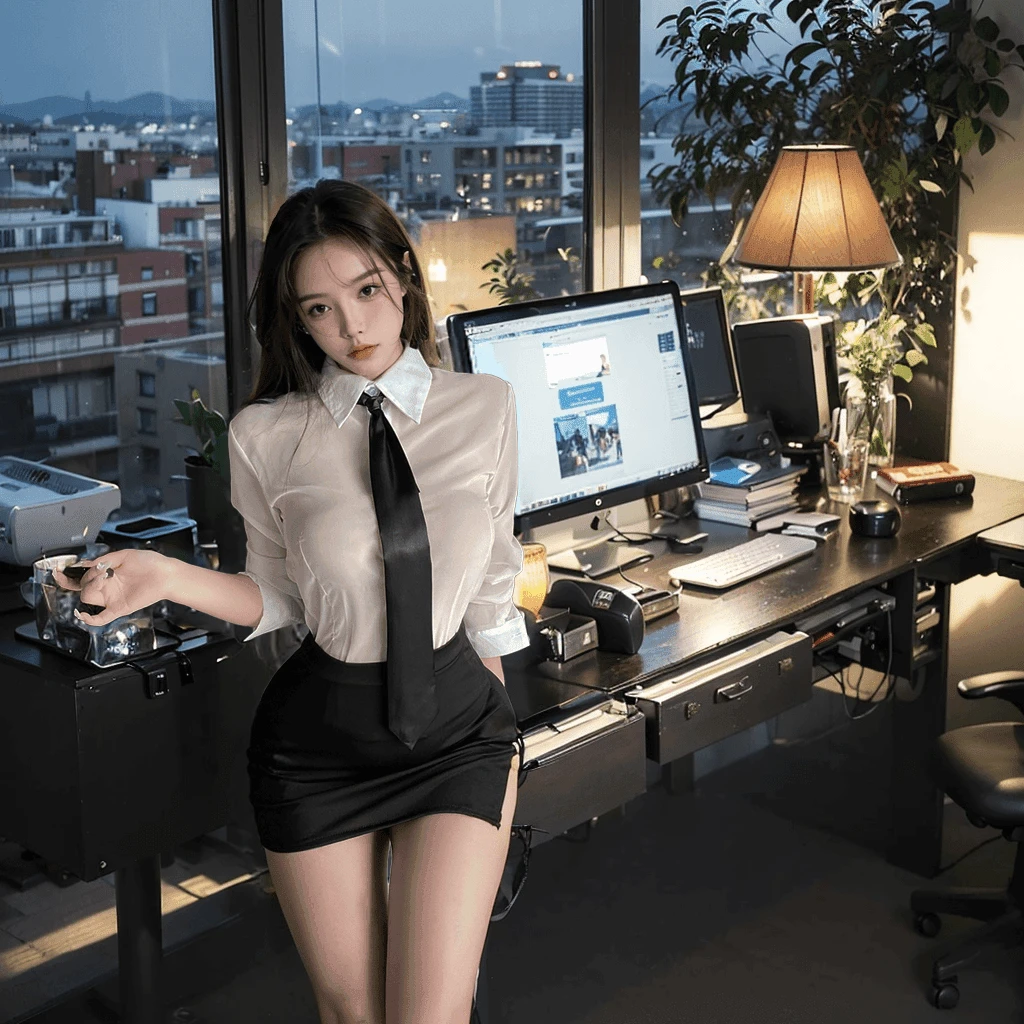 性感睡裙角色扮演秘书制服套装女薄款透明衬衫诱惑包臀辣妹睡衣
