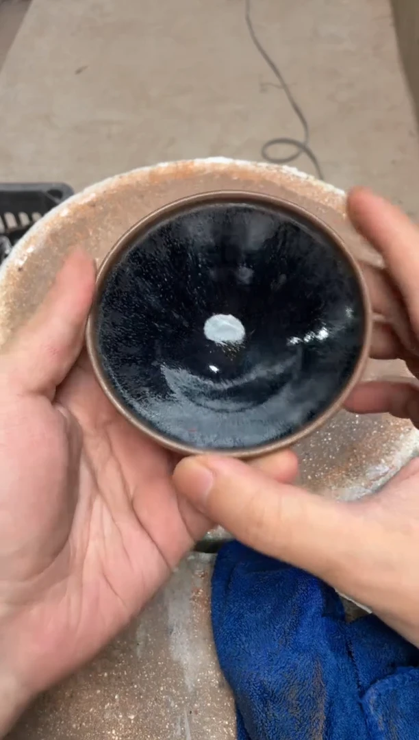 茶盏真柴烧建盏换点柴火