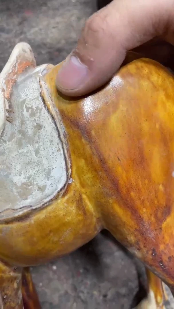 陶瓷九***空唐三彩手工陶瓷品