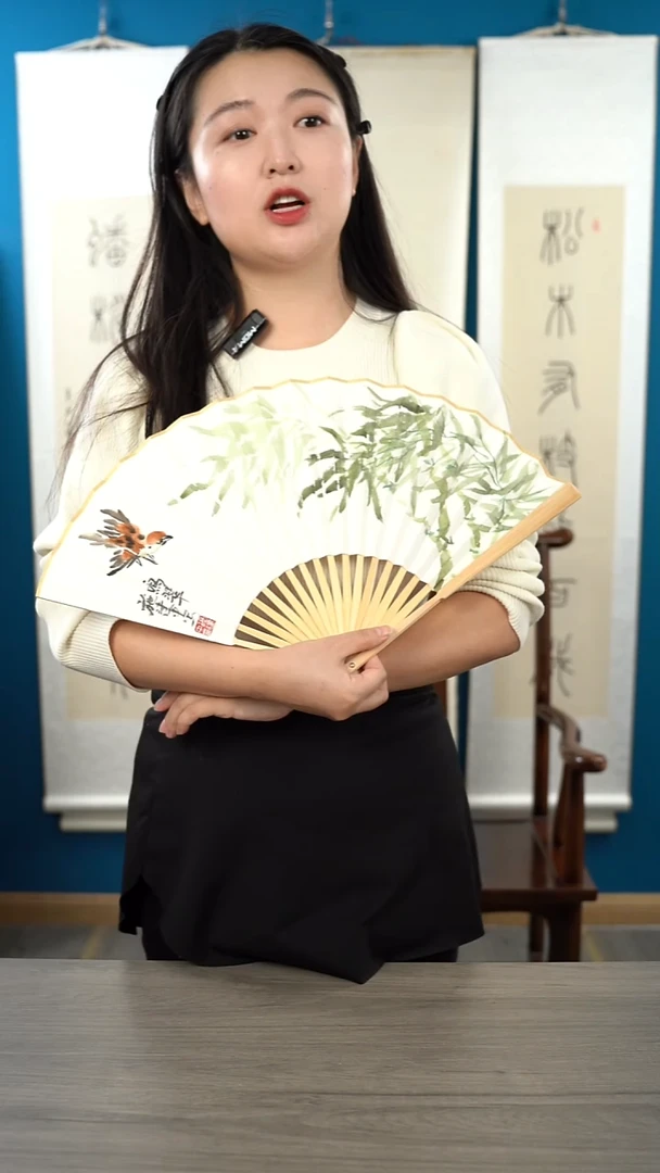 书法施jz老师  花鸟  扇面