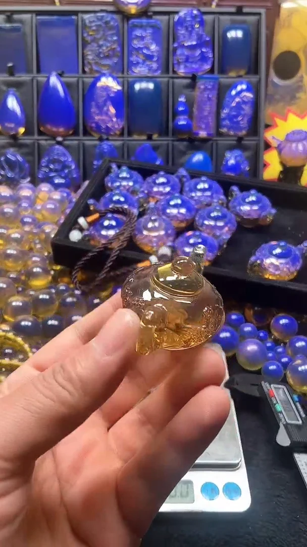 多米天空蓝粑粑壶净化水料