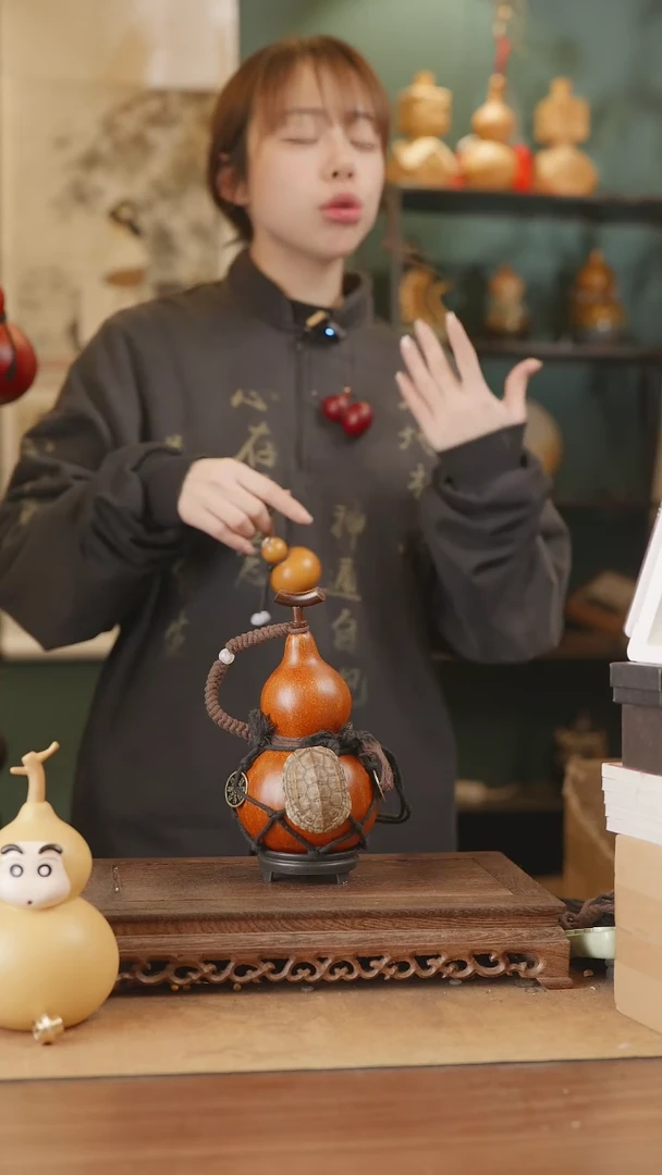 【闪购商品】305号精品天然大漆工艺防渗内胆酒葫芦~