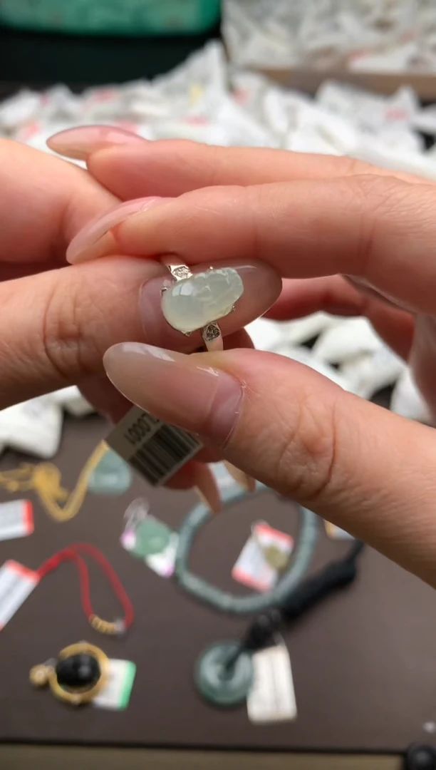 【闪购商品】翡翠戒指银S925镶嵌 一