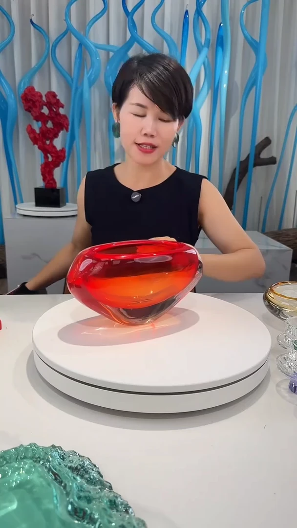 琉璃彩和水晶琉璃馆【金元宝YAJ03219】