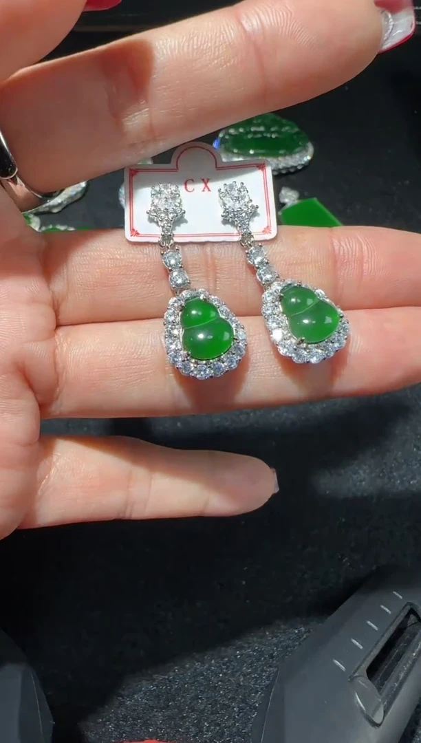 【闪购商品】翡翠耳饰未镶嵌多样性发货拍一发一