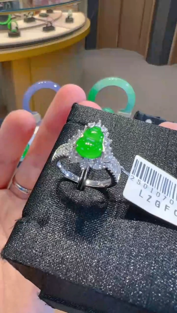 【闪购商品】翡翠戒指银S925镶嵌多样性发货一件