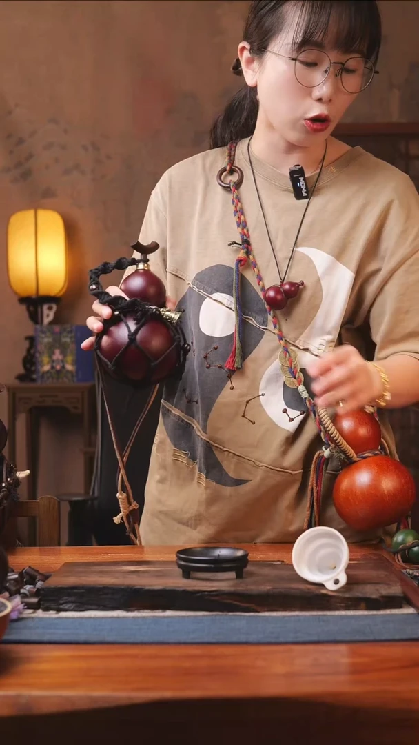 1245号精品大漆葫芦防腐防渗装水茶酒